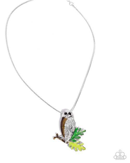 Owl Order - Brown - Paparazzi Necklace Image