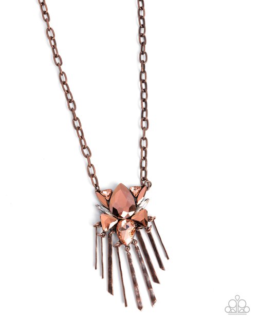 Tassel Tapestry - Copper - Paparazzi Necklace Image