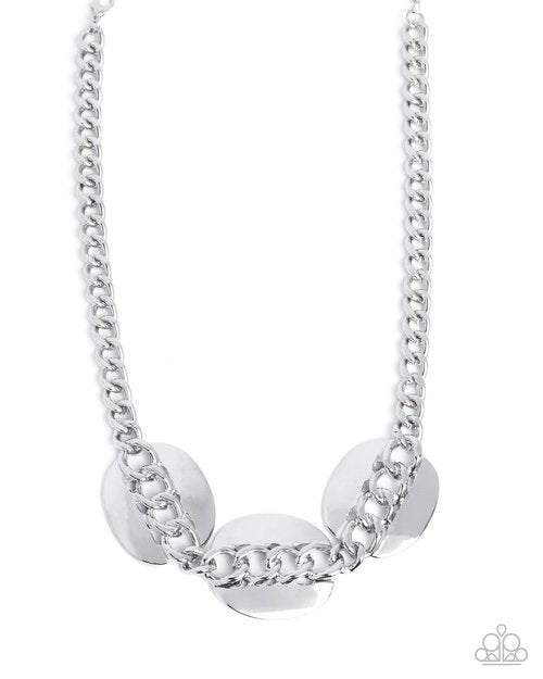 Solid Skillset - Silver - Paparazzi Necklace Image