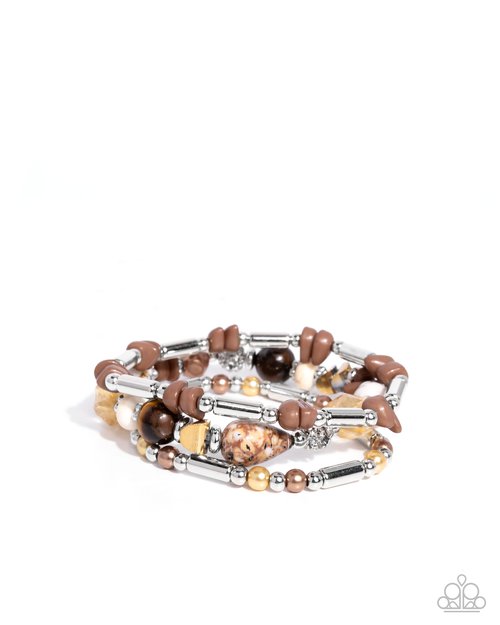 Flashy Fiction - Brown - Paparazzi Bracelet Image