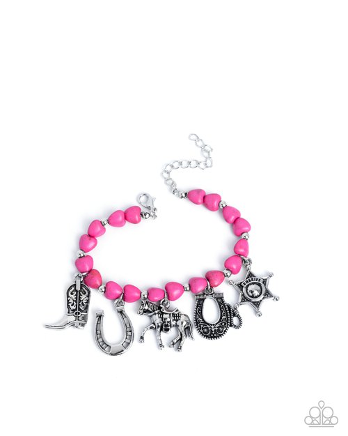 Cowboy Chorus - Pink - Paparazzi Bracelet Image