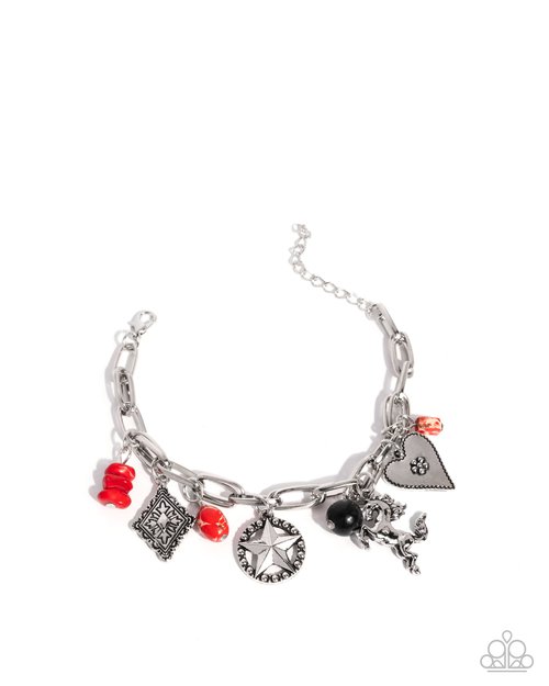 Western Wit - Red - Paparazzi Bracelet Image