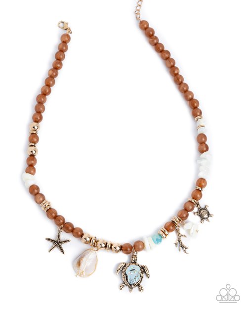 Operation Ocean - Brown - Paparazzi Necklace Image