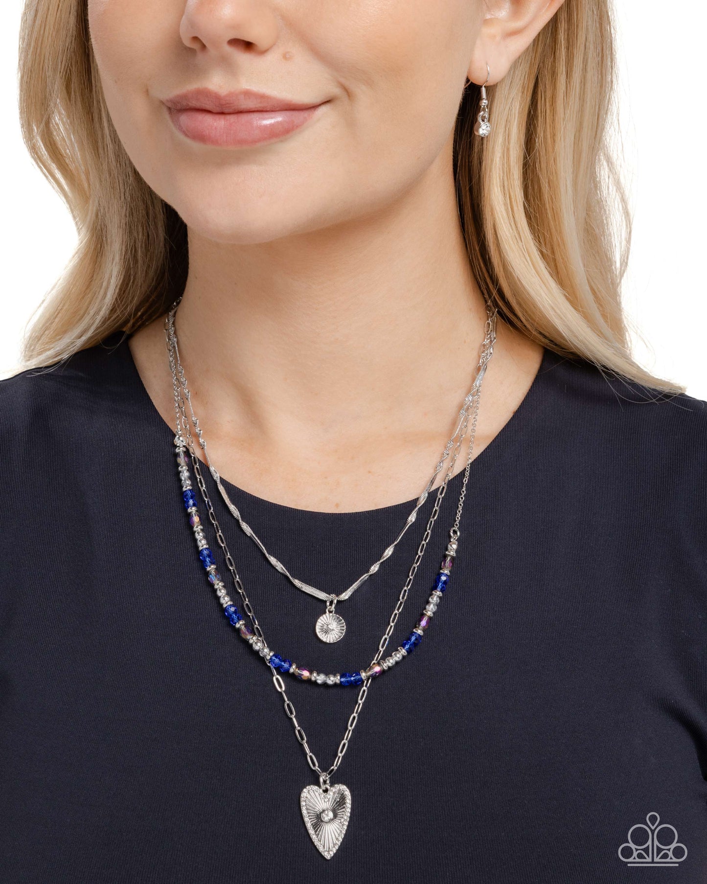 Actions Speak Louder - Blue - Paparazzi Necklace Image