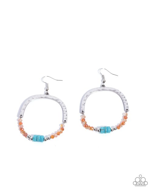 Authentic Advocate - Orange - Paparazzi Earring Image