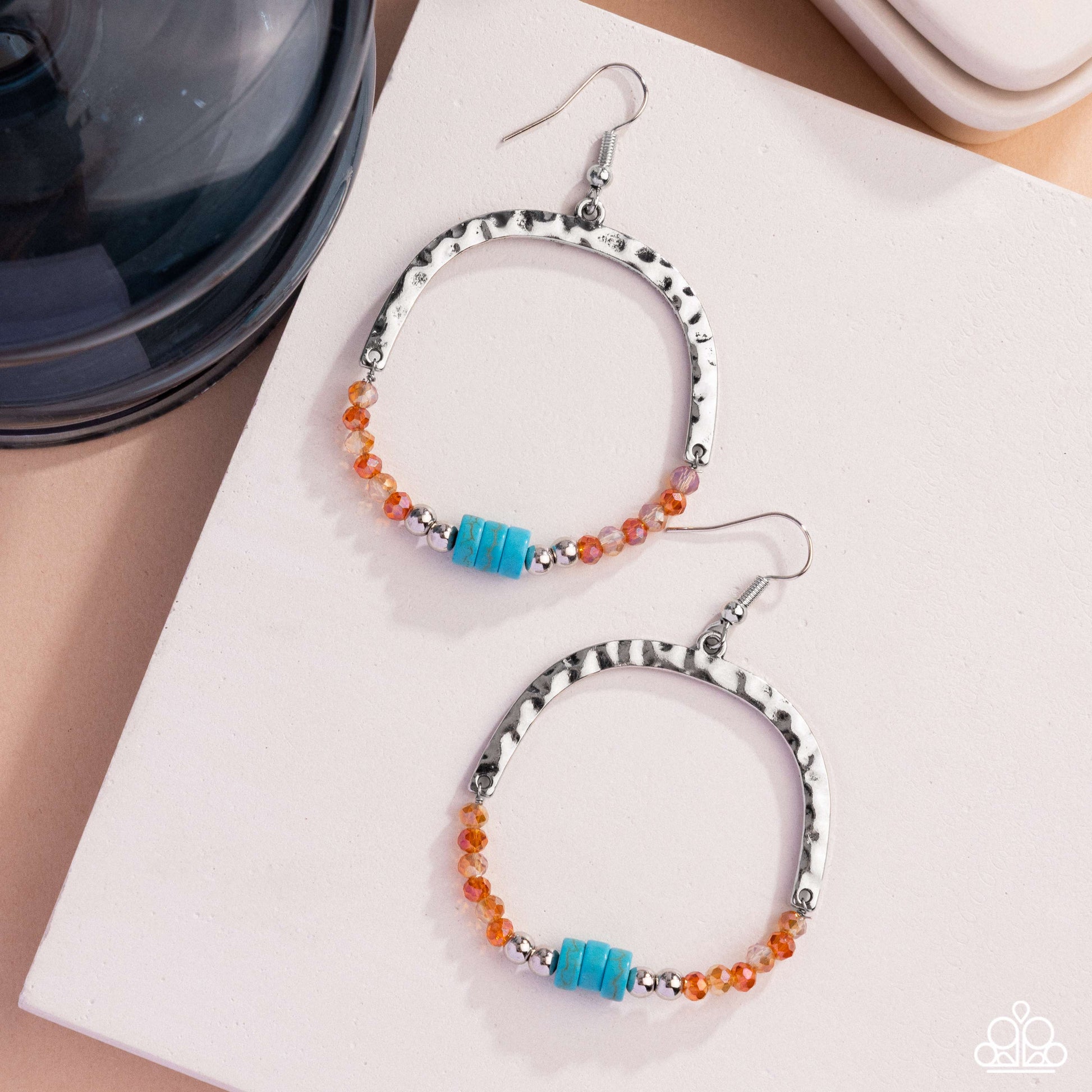 Authentic Advocate - Orange - Paparazzi Earring Image