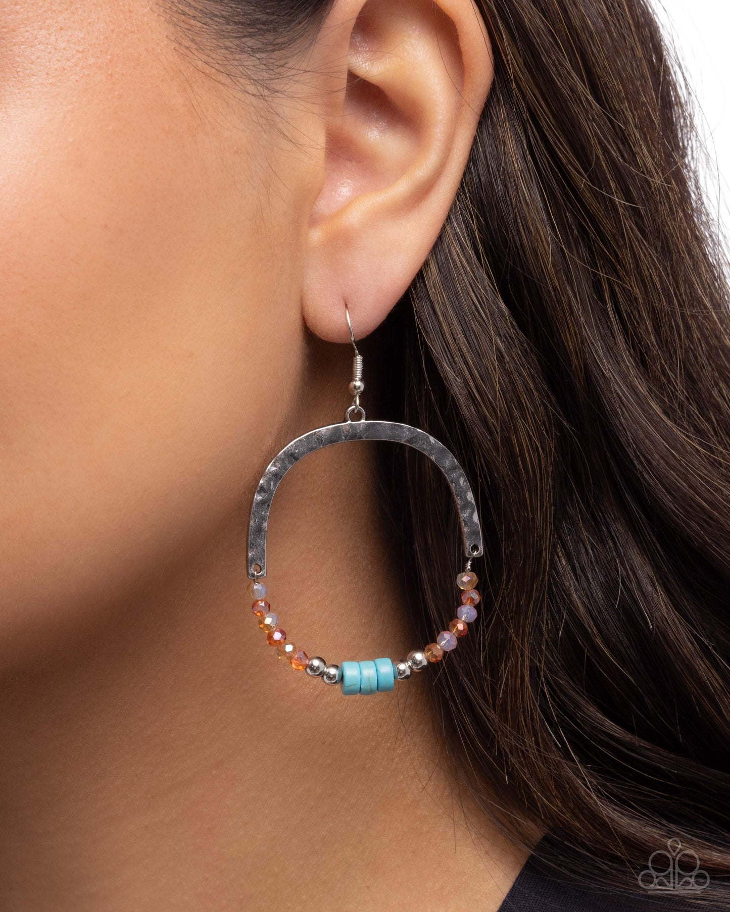 Authentic Advocate - Orange - Paparazzi Earring Image