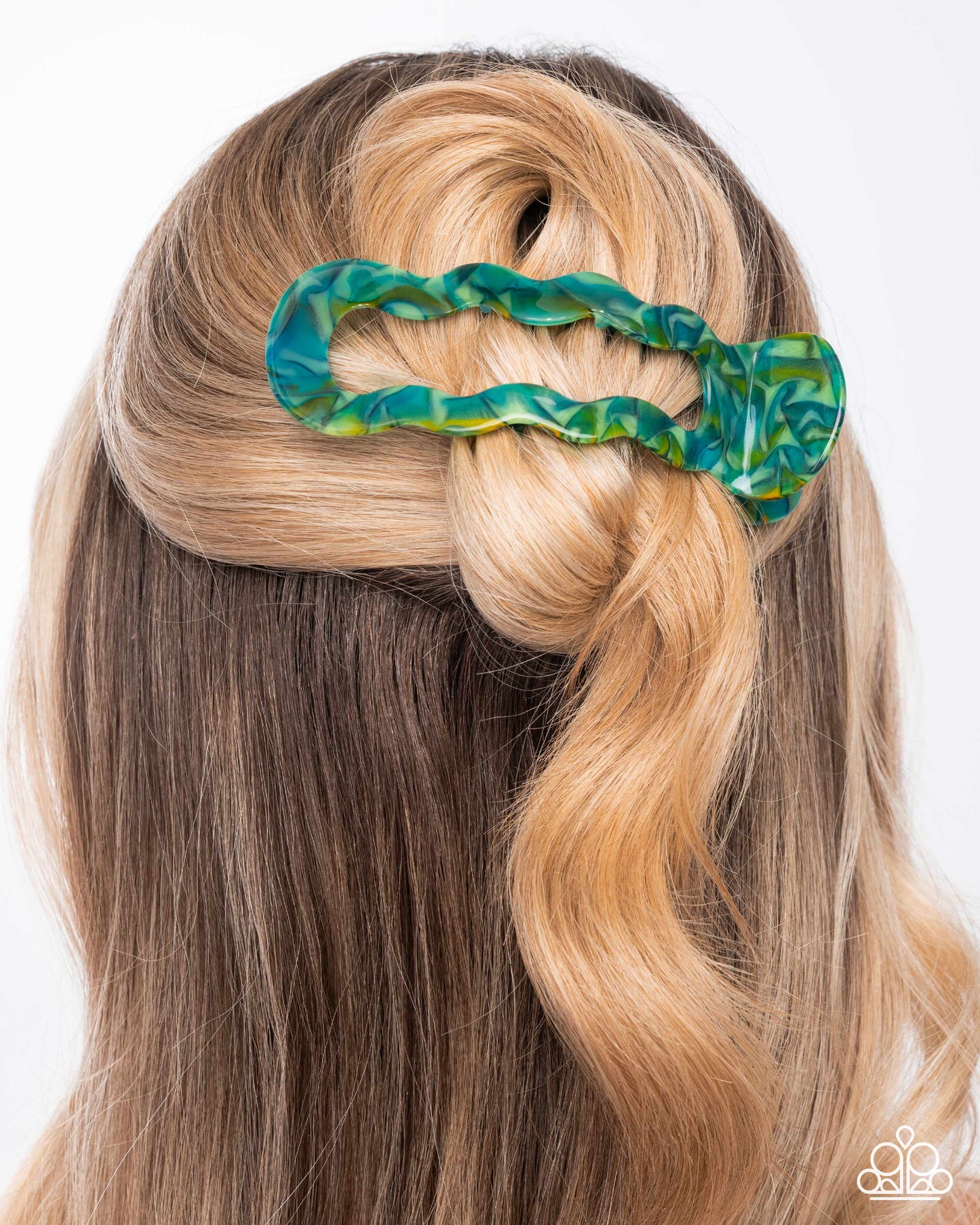 Jovial Jellyfish - Green - Paparazzi Hair Accessories Image