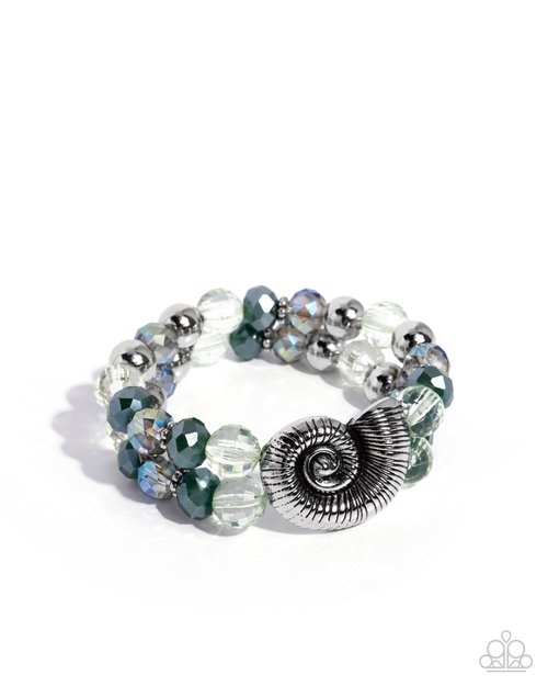Snail Shimmer - Green - Paparazzi Bracelet Image