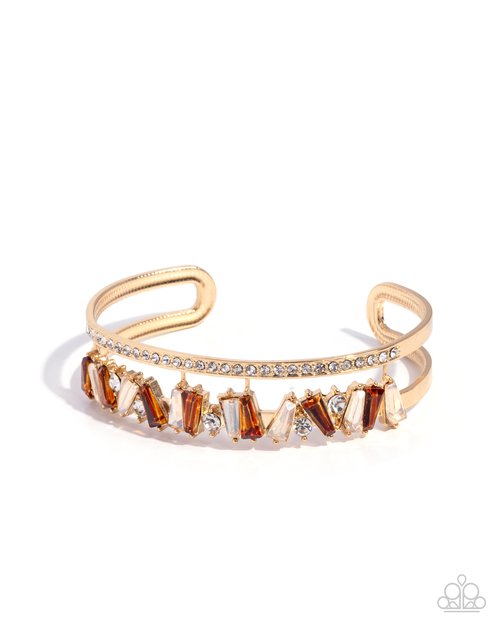 Sculpted Splendor - Brown - Paparazzi Bracelet Image