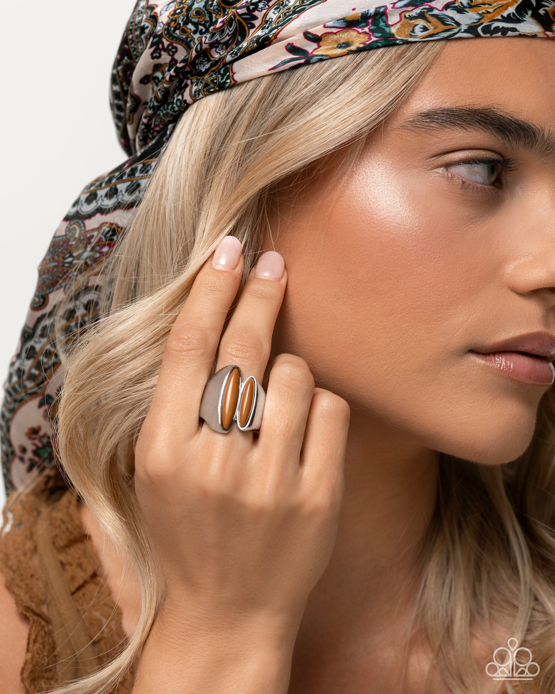 Dramatic Duel - Brown - Paparazzi Ring Image