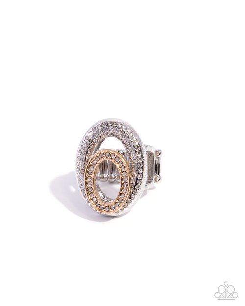 Optical Overlay - Silver - Paparazzi Ring Image