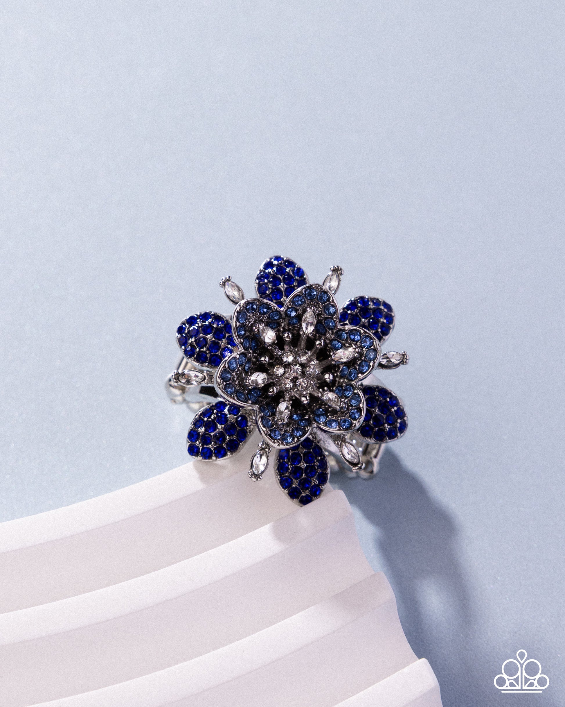 Petaled Premonition - Blue - Paparazzi Ring Image