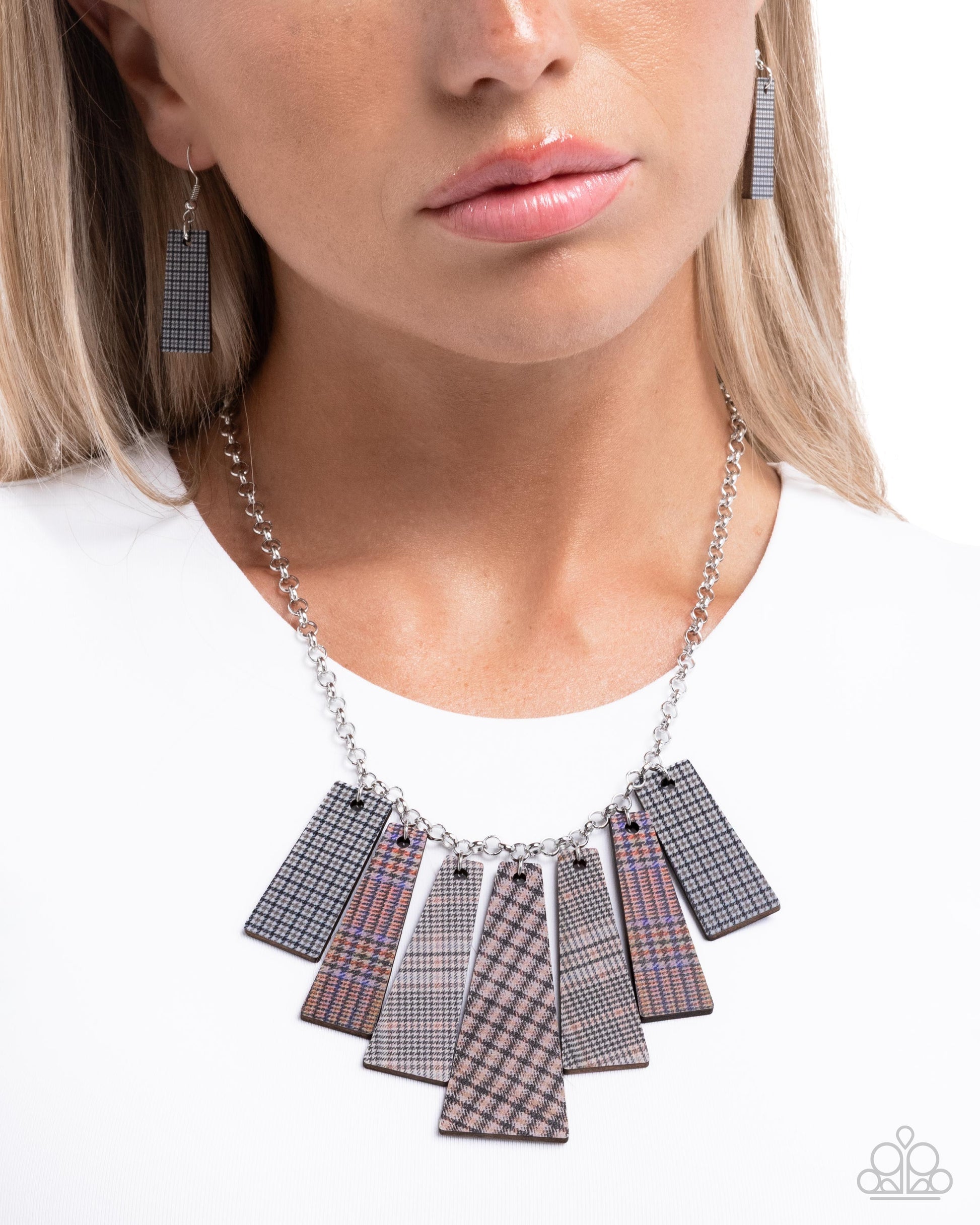 Pleasing Plaid - Brown - Paparazzi Necklace Image