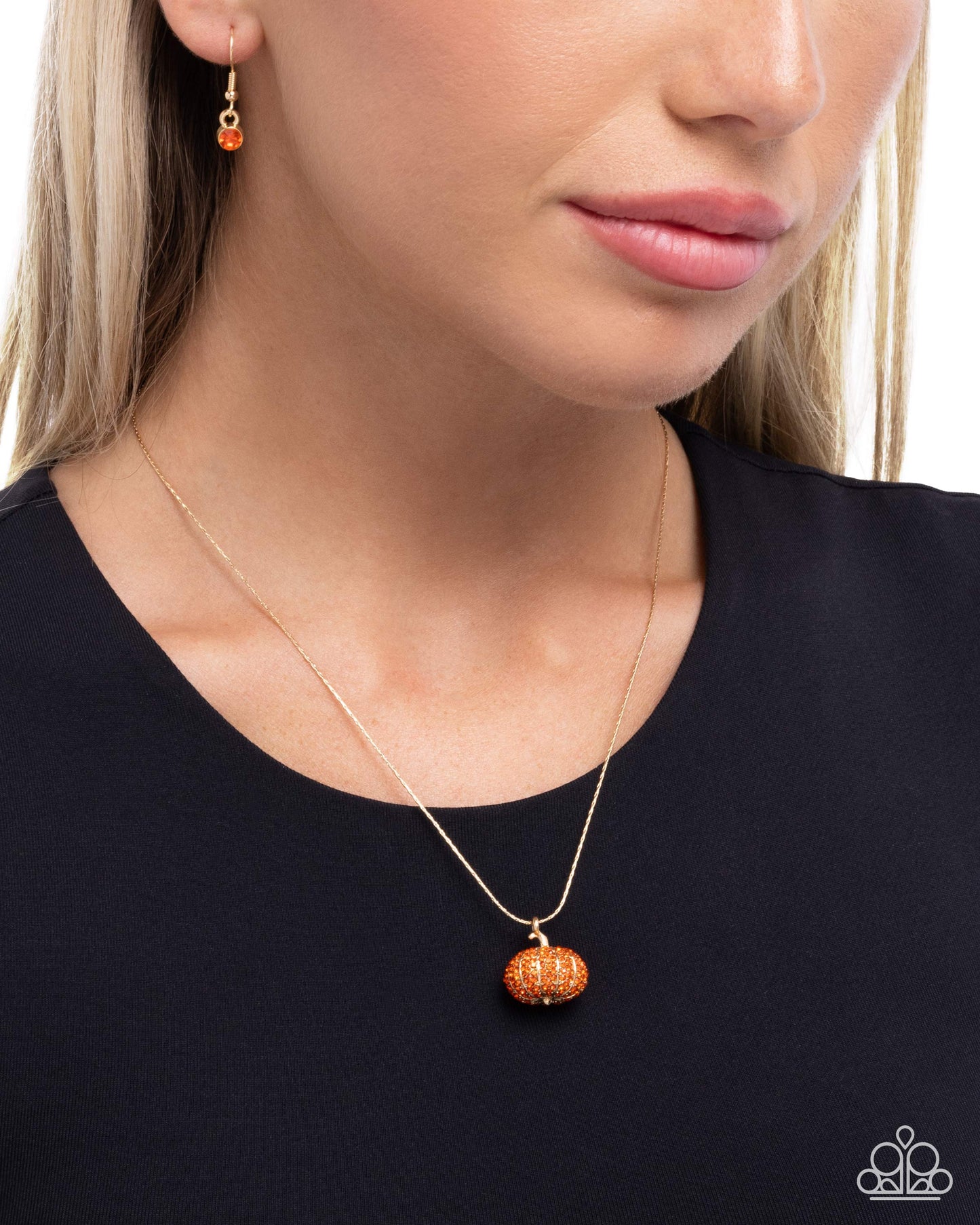 Pumpkin Panache - Orange - Paparazzi Necklace Image