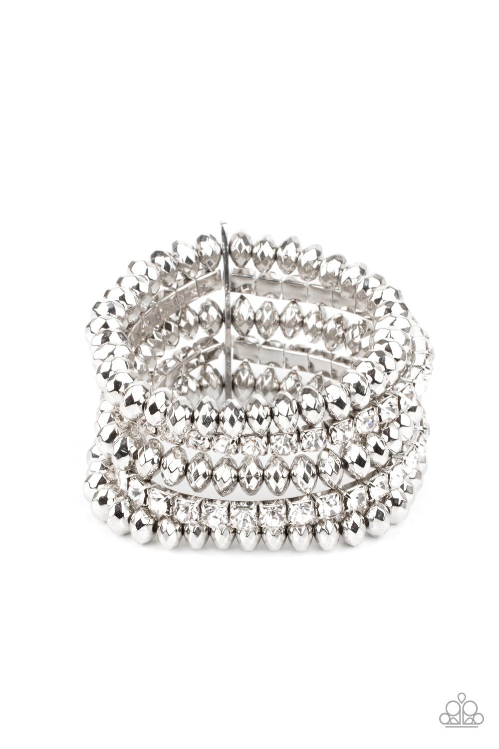 Paparazzi Bracelet March LOP ~ Best of LUXE - White