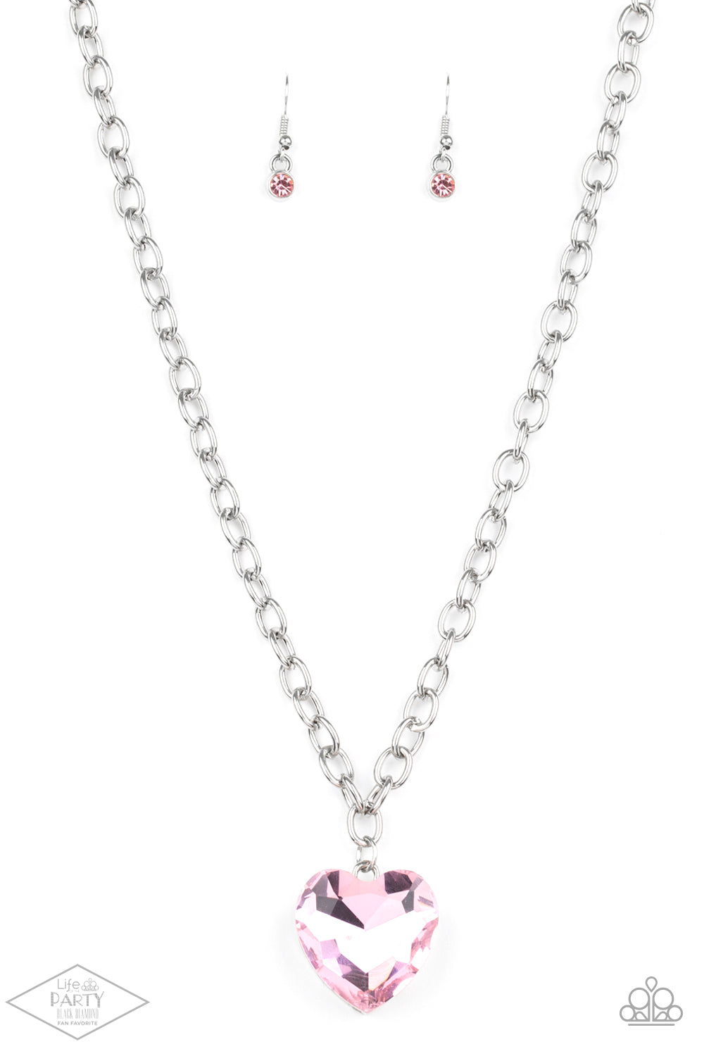 Paparazzi Necklace ~ Flirtatiously Flashy - Pink