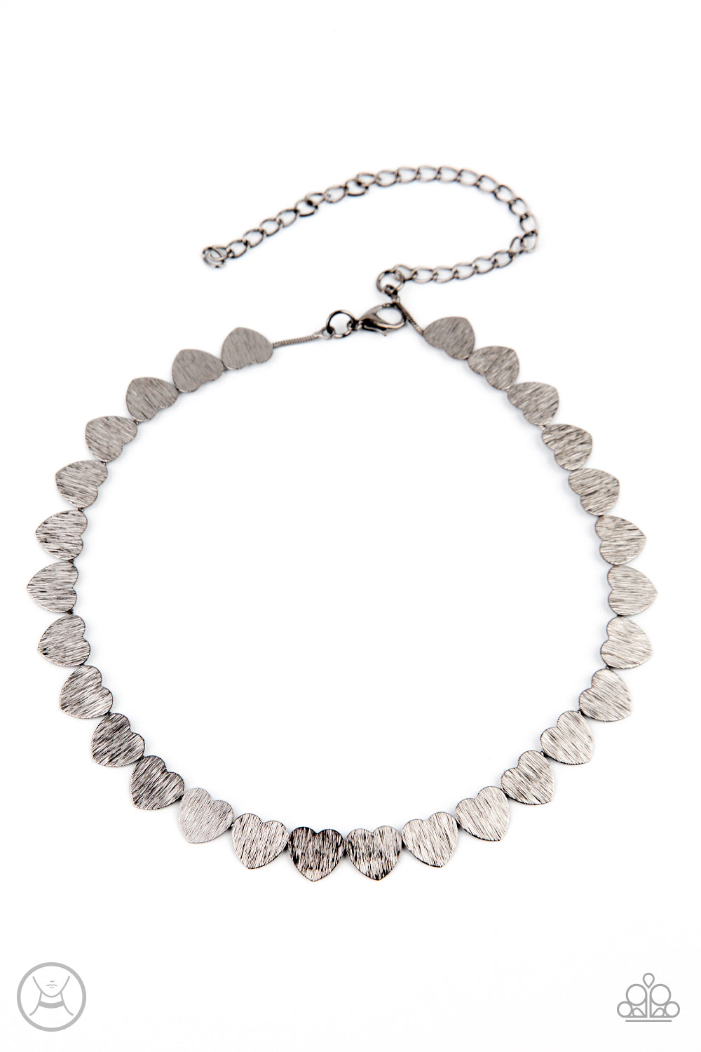 Paparazzi Necklace ~ Playing HEART To Get - Black