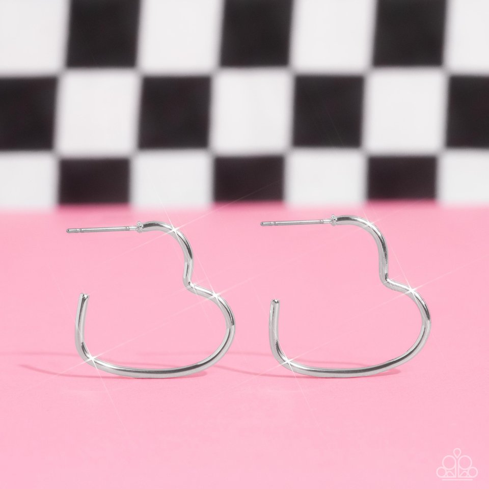 Burnished Beau - Silver - Paparazzi Earring Image