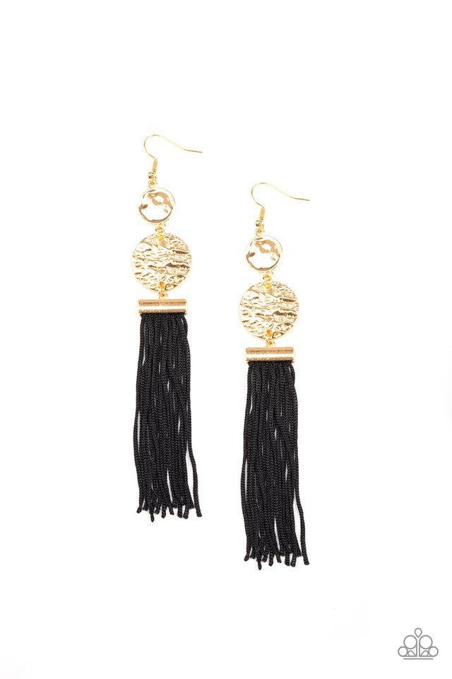 Paparazzi Earrings - Lotus Gardens - Gold