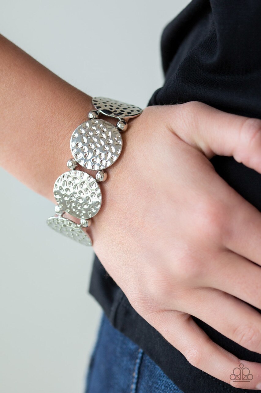 Paparazzi Bracelet ~ GLISTEN and Learn - Silver