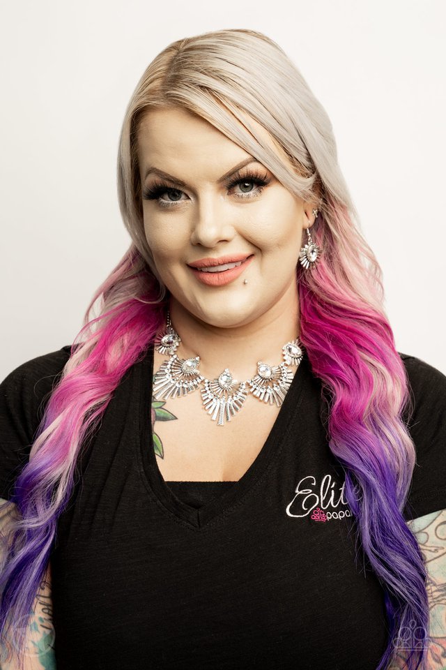 Miss YOU-niverse - Silver - Paparazzi Necklace Image