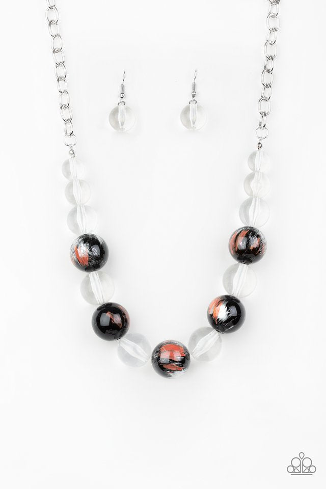 Paparazzi Necklace ~ Torrid Tide - Orange
