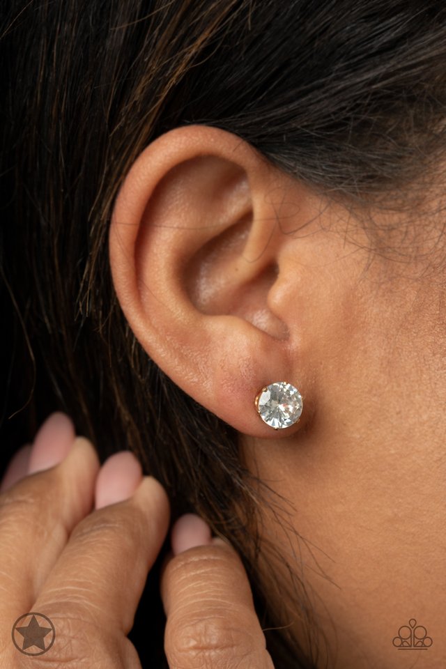 Just In TIMELESS - Gold - Paparazzi Earring Image