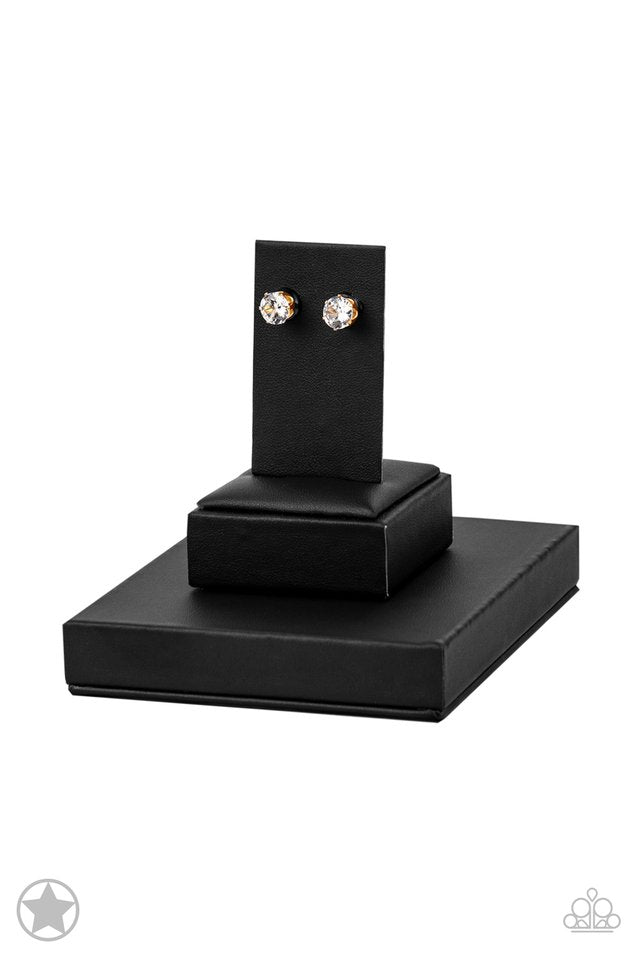 Just In TIMELESS - Gold - Paparazzi Earring Image