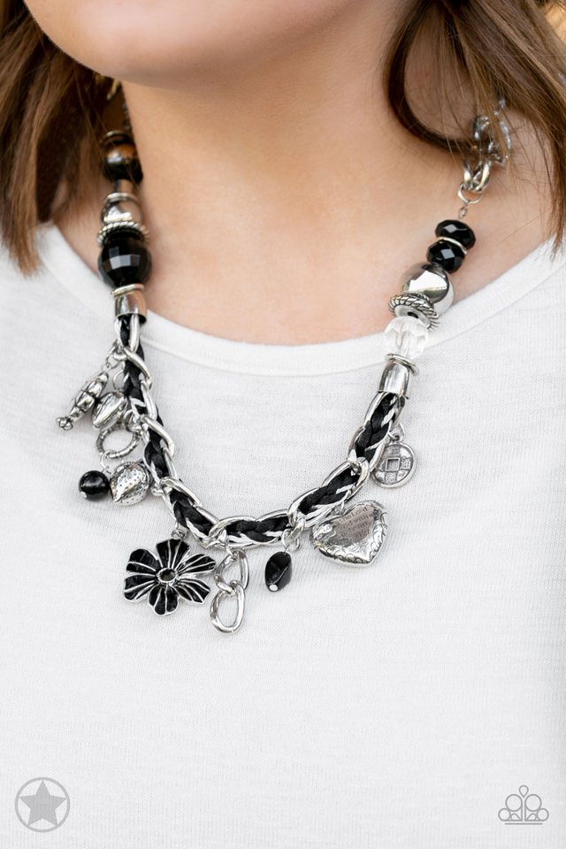 Charmed, I Am Sure - Black - Paparazzi Necklace Image