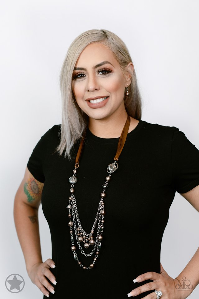 All The Trimmings - Brown - Paparazzi Necklace Image