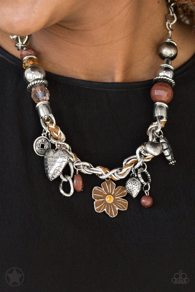 Charmed, I Am Sure - Brown - Paparazzi Necklace Image