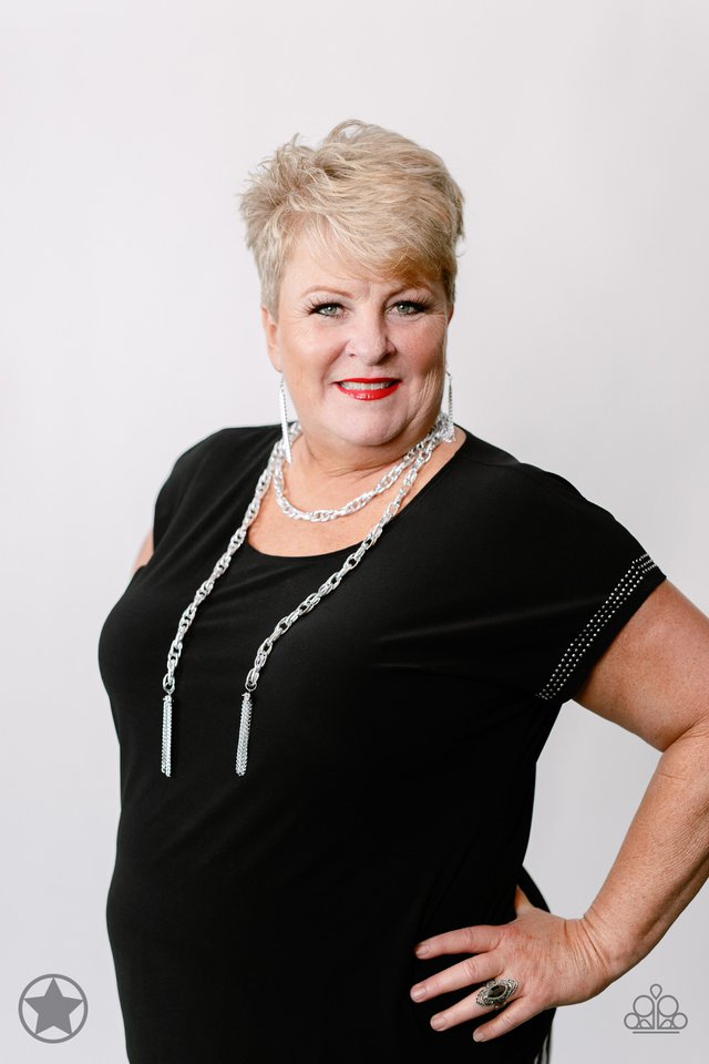 SCARFed for Attention - Silver - Paparazzi Necklace Image