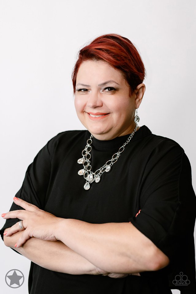 Show-Stopping Shimmer - White - Paparazzi Necklace Image