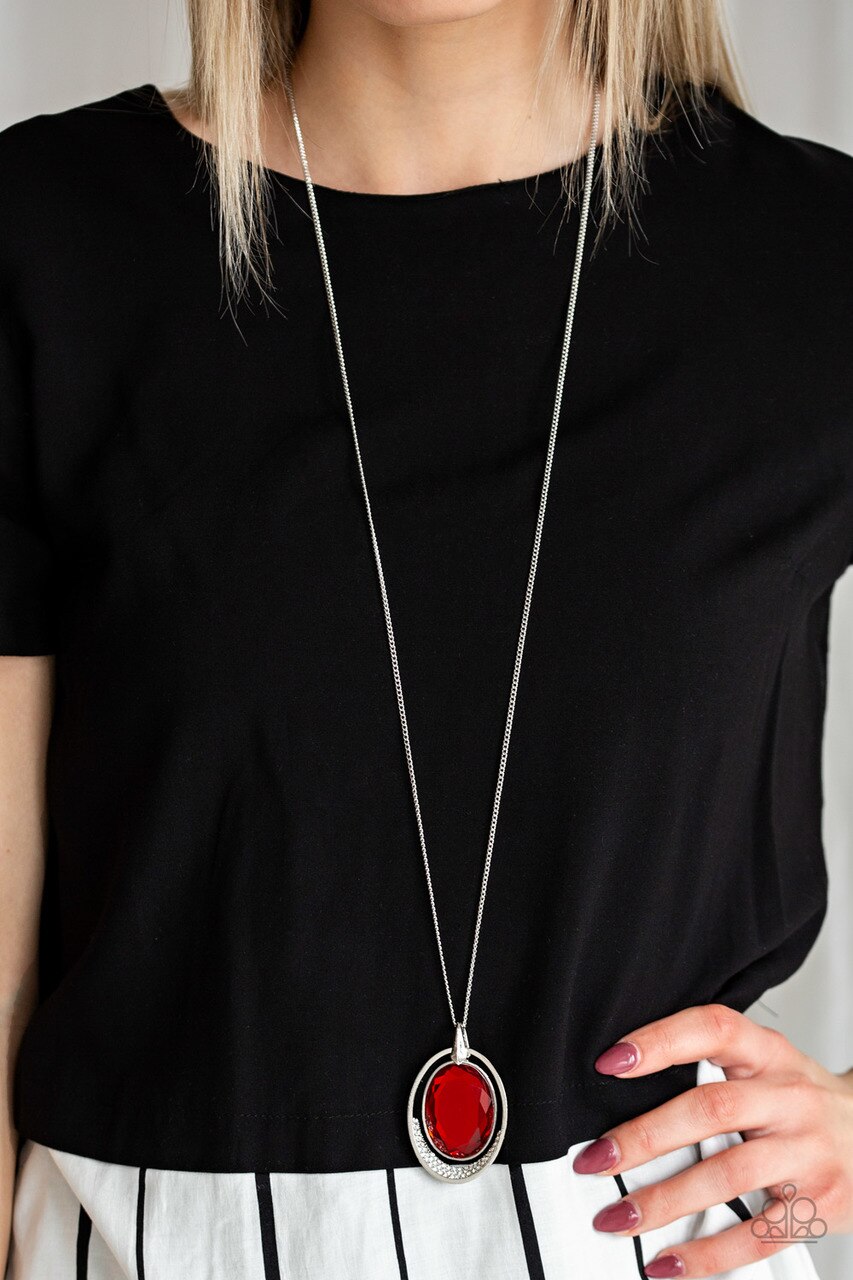 Paparazzi Necklace ~ Metro Must-Have - Red