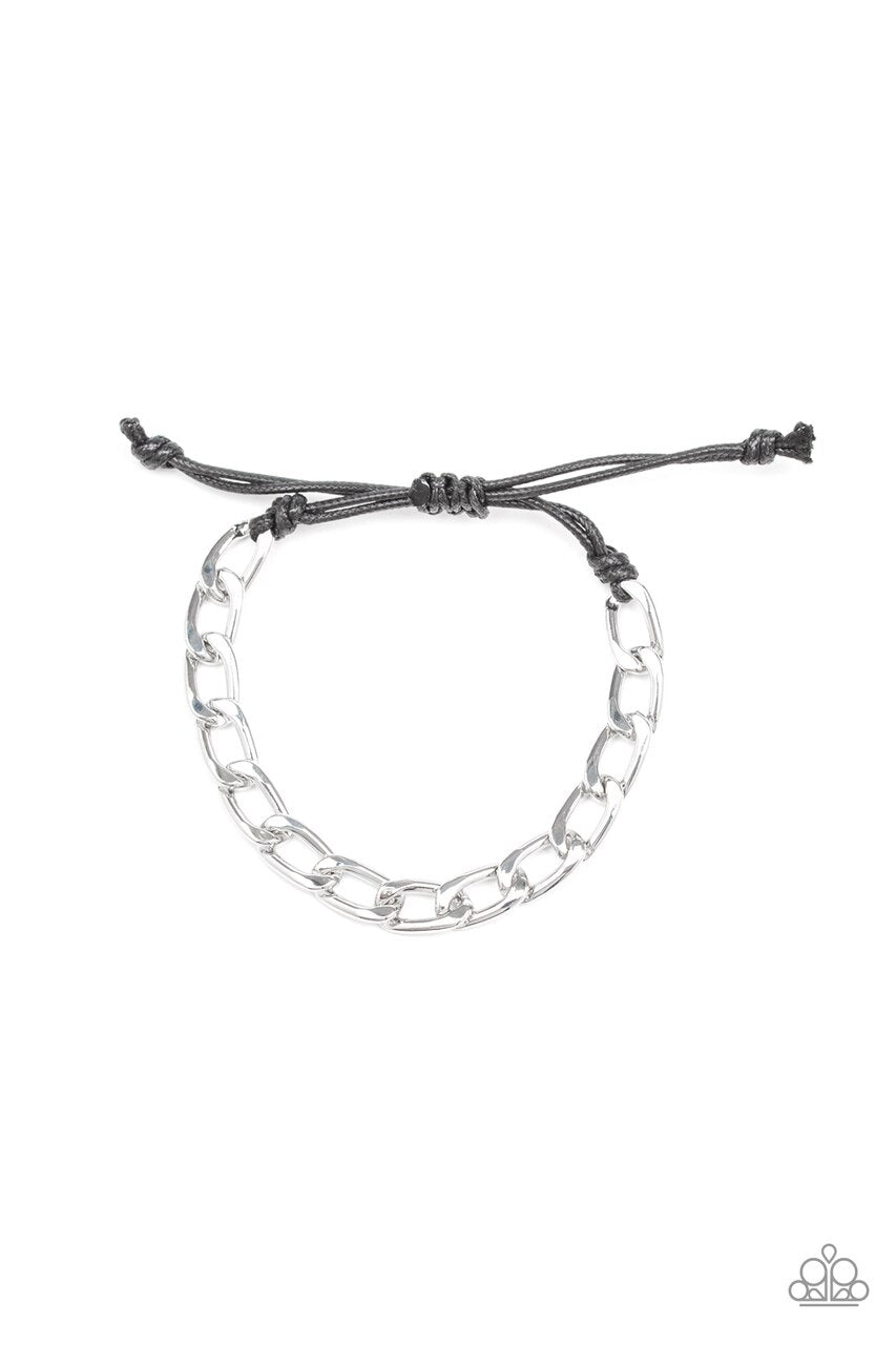 Men's Paparazzi Bracelet ~ Goalpost - Silver