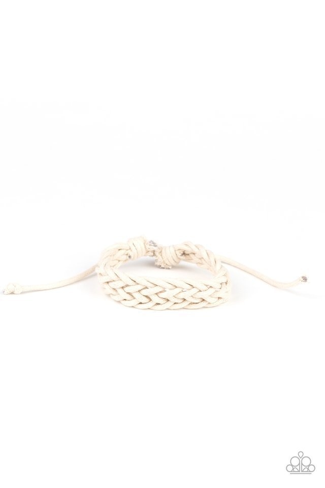 Paparazzi Bracelet ~ Braid Raid - White