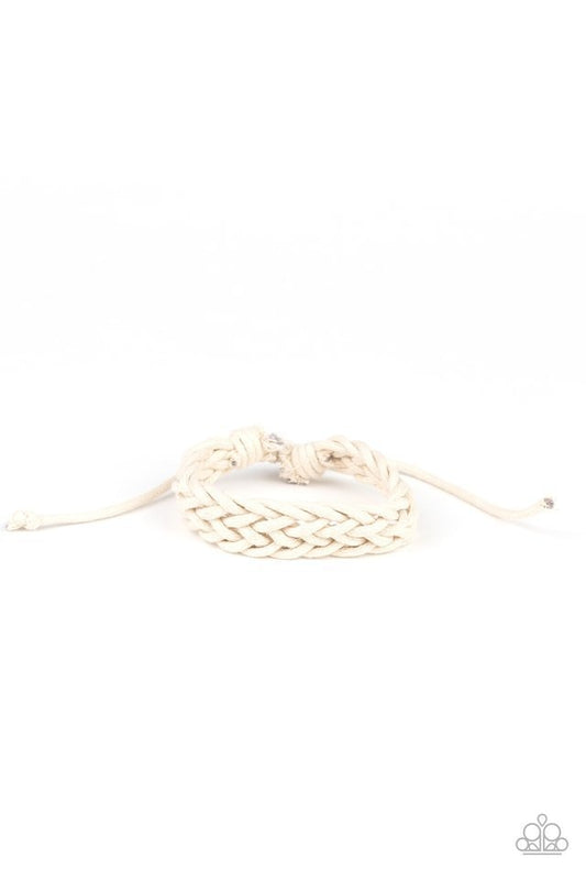Paparazzi Bracelet ~ Braid Raid - White