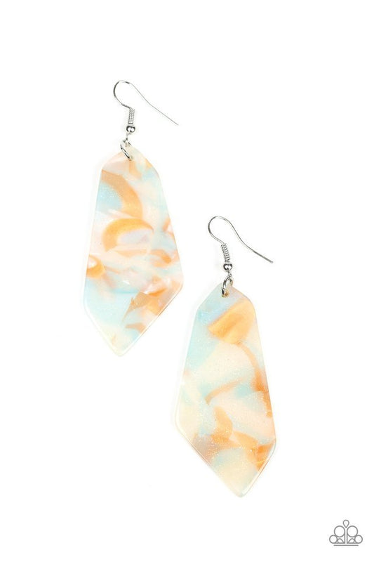 Paparazzi Earring ~ Walking On WATERCOLORS - Multi