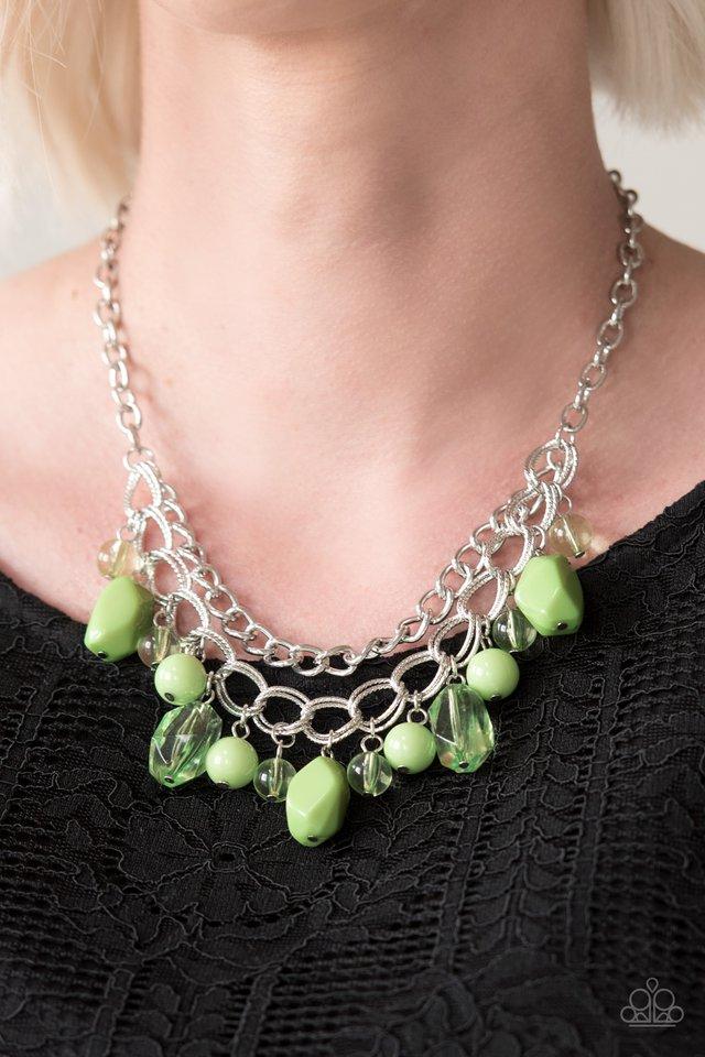 Paparazzi Necklace - Brazilian Bay - Green