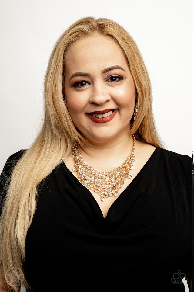 Fishing for Compliments - Gold - Paparazzi Necklace Image