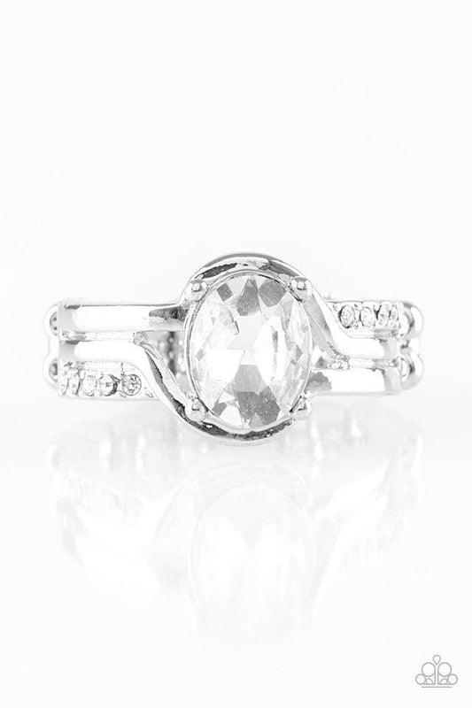 Paparazzi Ring ~ Home Is Where The CASTLE Is - White