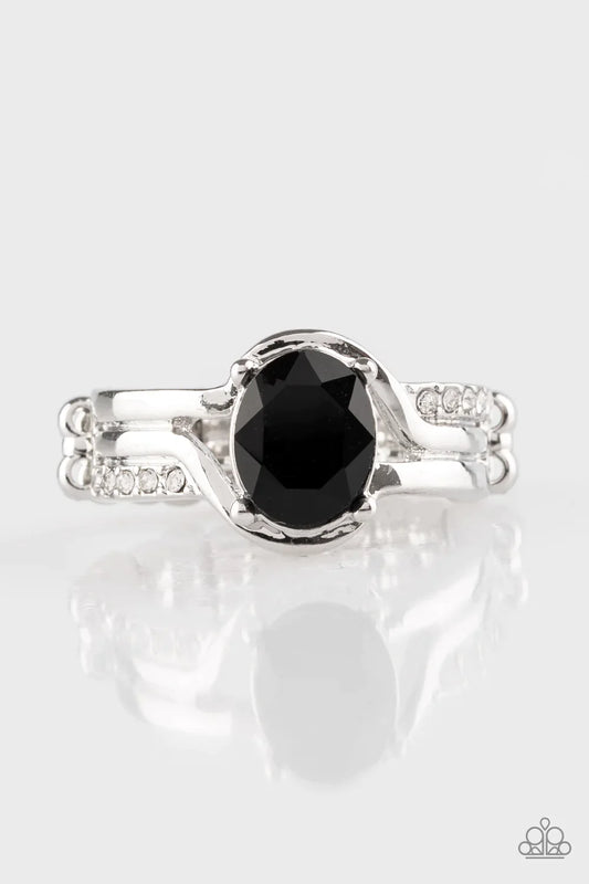 Paparazzi Ring ~ Home Is Where The CASTLE Is - Black