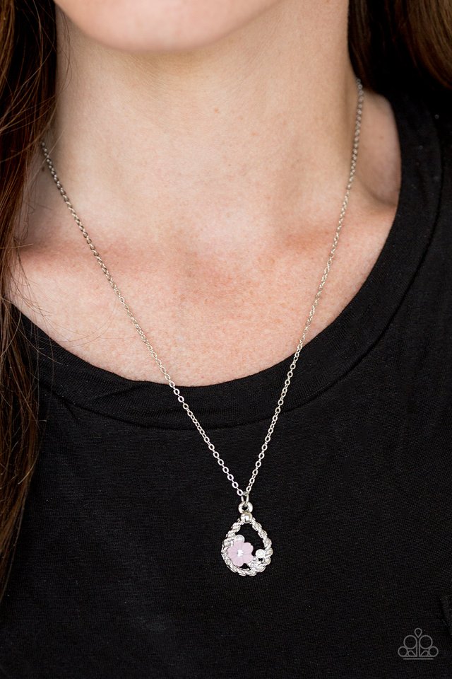 Serene Spring Showers - Pink - Paparazzi Necklace Image
