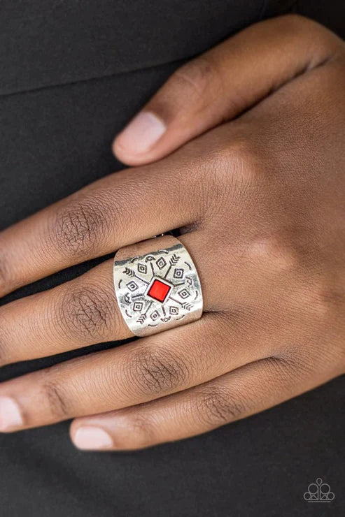 Paparazzi Ring ~ Here Today, Gone Tom-ARROW - Red