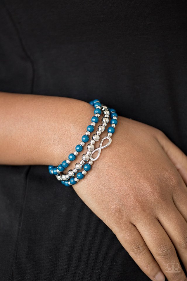 Immeasurably Infinite - Blue - Paparazzi Bracelet Image