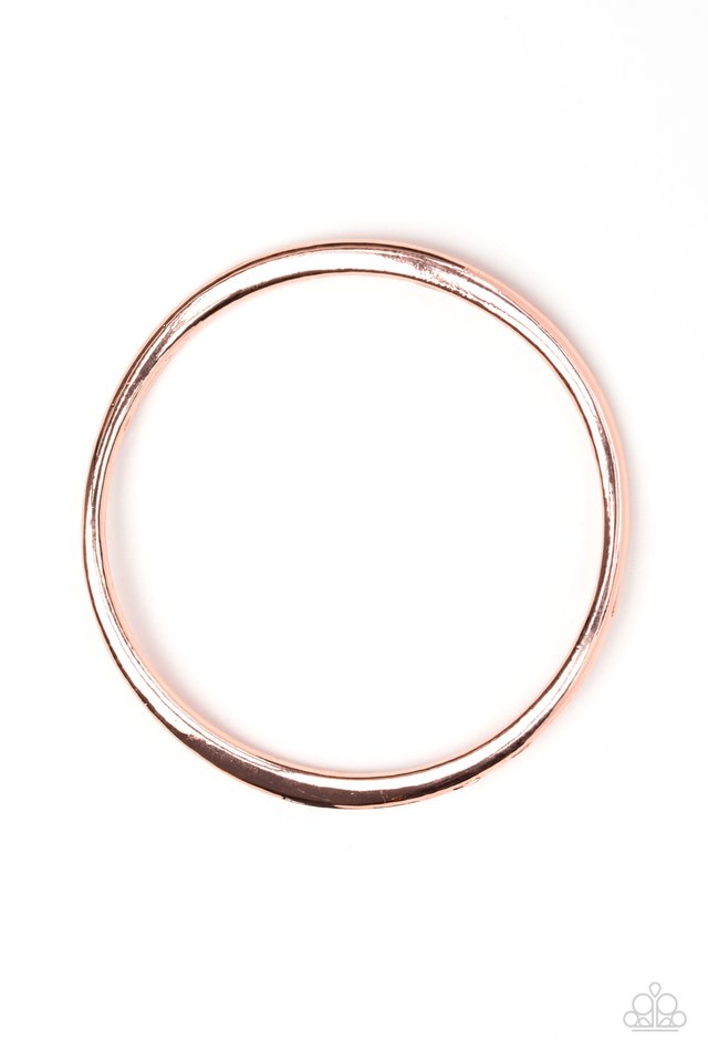 Awesomely Asymmetrical - Copper - Paparazzi Bracelet Image