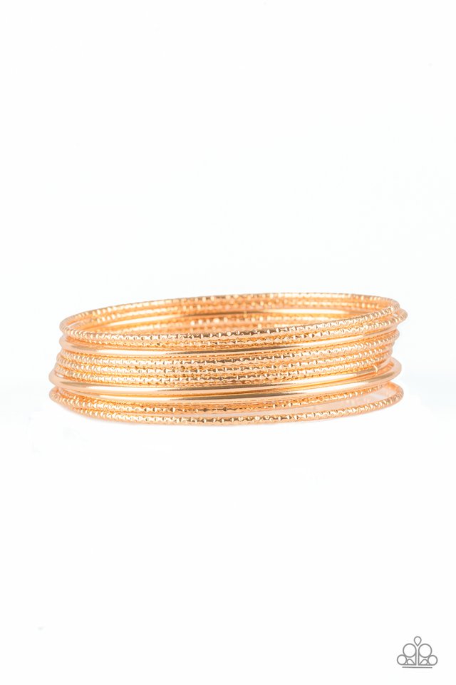 Bangle Babe - Gold - Paparazzi Bracelet Image