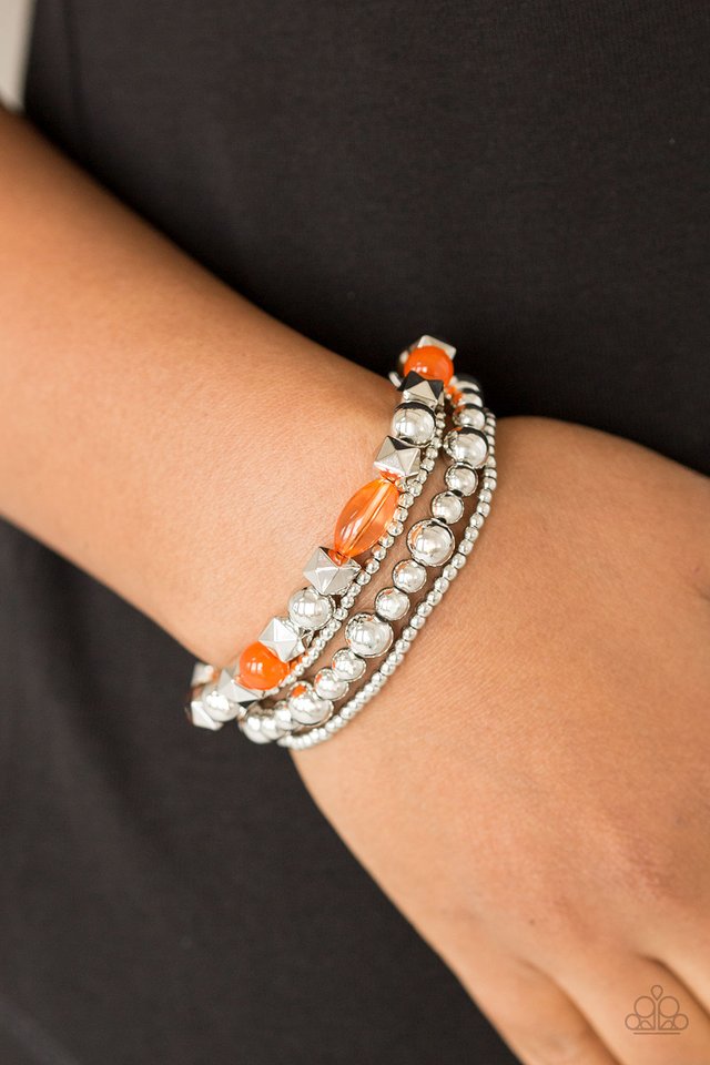 Babe-alicious - Orange - Paparazzi Bracelet Image