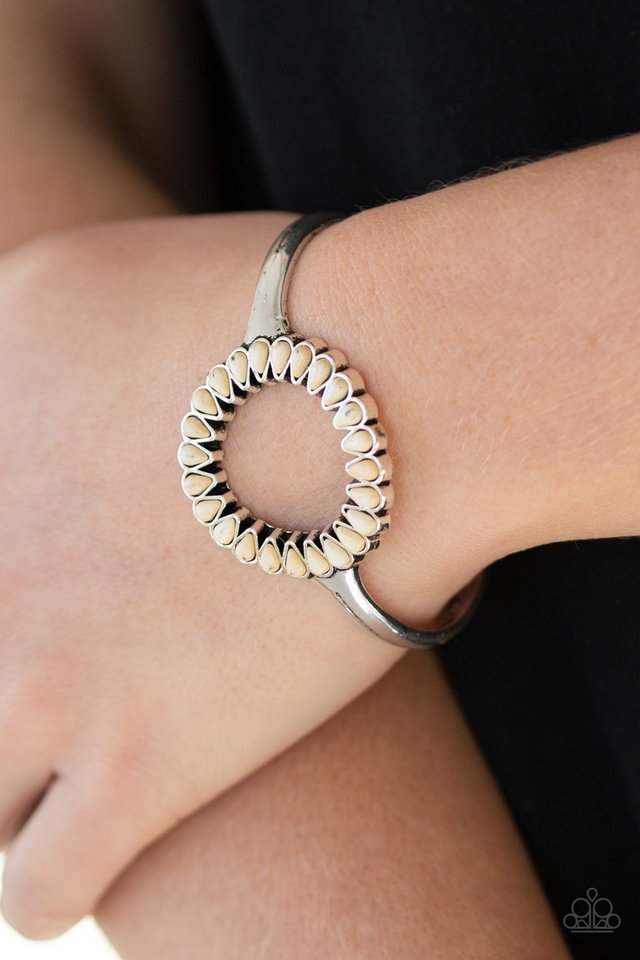 Divinely Desert - White - Paparazzi Bracelet Image